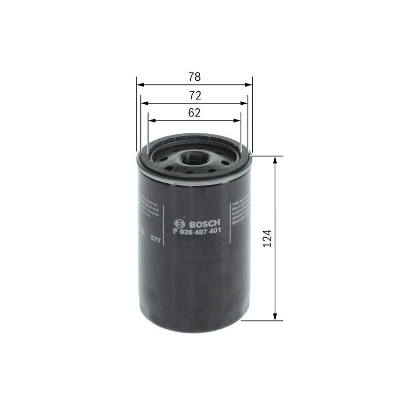 Filtre à huile BOSCH F 026 407 401 - Visuel 1