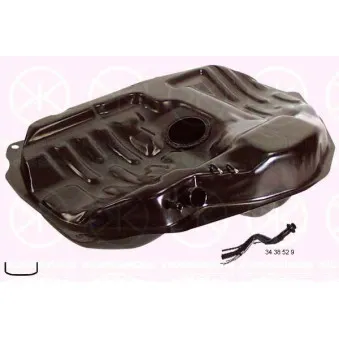 Réservoir de carburant KLOKKERHOLM 3438009