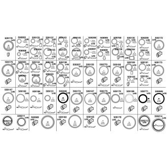 Kit de joints toriques VALEO 509725 Kit de joints toriques VALEO 509725
