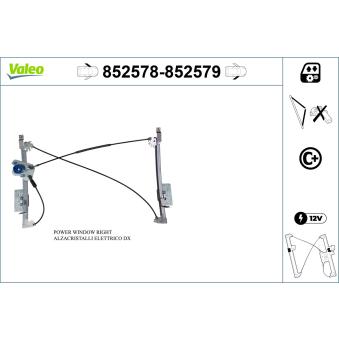 Lève-vitre VALEO 852579 pour MINI MINI Cooper S - 163cv