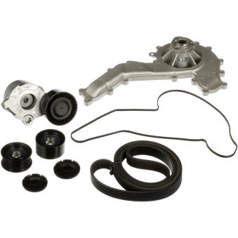 Pompe à eau+Jeu de courroie trapézoïdale à nervures GATES [KP136PK2460]