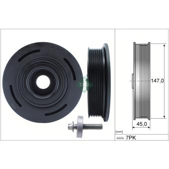 Poulie, vilebrequin INA OEM 4418765