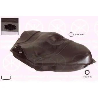 Réservoir de carburant KLOKKERHOLM 5076007