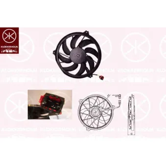 Ventilateur, refroidissement du moteur KLOKKERHOLM OEM 125487