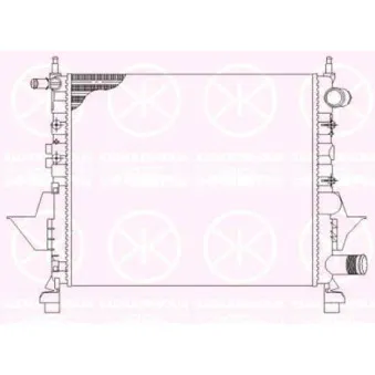 Radiateur, refroidissement du moteur KLOKKERHOLM OEM 7701045212
