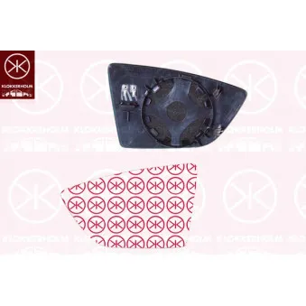 Verre de rétroviseur, rétroviseur extérieur KLOKKERHOLM 66141061