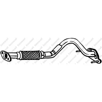 Tuyau d'échappement KLOKKERHOLM OEM 286101C580