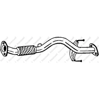 KLOKKERHOLM 750-135 - Tuyau d'échappement