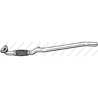 Tuyau d'échappement KLOKKERHOLM OEM 13204580