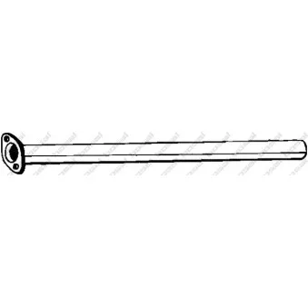 Tuyau d'échappement KLOKKERHOLM 850-057
