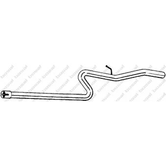 Tuyau d'échappement KLOKKERHOLM OEM 55200994