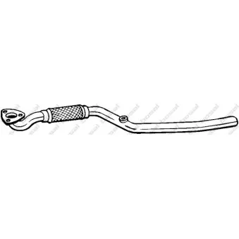 Tuyau d'échappement KLOKKERHOLM OEM 13204578