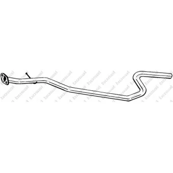 Tuyau d'échappement KLOKKERHOLM 878-897
