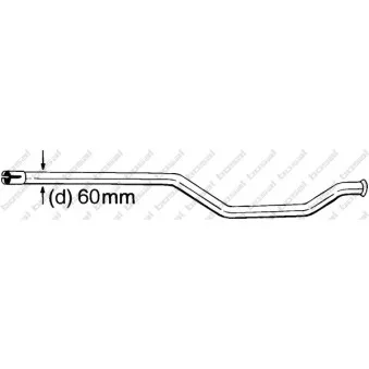 Tube de réparation, catalyseur KLOKKERHOLM 889-007