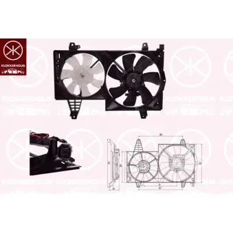 Ventilateur, refroidissement du moteur KLOKKERHOLM OEM 30822035