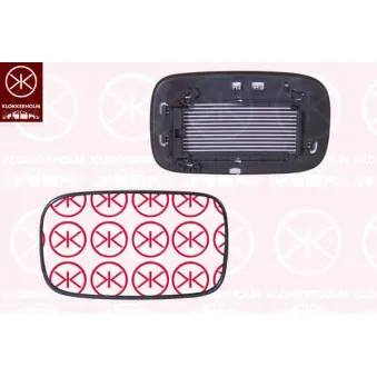 Verre de rétroviseur, rétroviseur extérieur KLOKKERHOLM 90091062