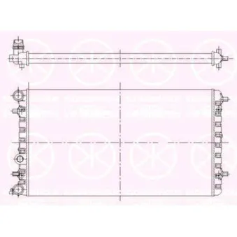 Radiateur, refroidissement du moteur KLOKKERHOLM 9514302174