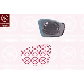Verre de rétroviseur, rétroviseur extérieur KLOKKERHOLM OEM 6RU857522