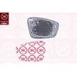 Verre de rétroviseur, rétroviseur extérieur KLOKKERHOLM [95161064]