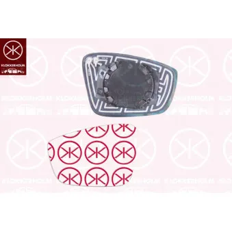 Verre de rétroviseur, rétroviseur extérieur KLOKKERHOLM OEM 6RU857522F