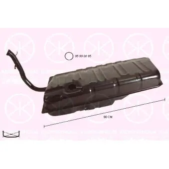 Réservoir de carburant KLOKKERHOLM 9526018