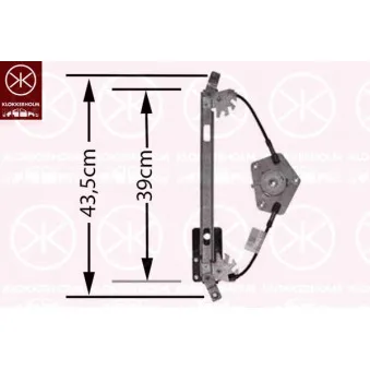 Lève-vitre arrière droit KLOKKERHOLM OEM 3B5839462A