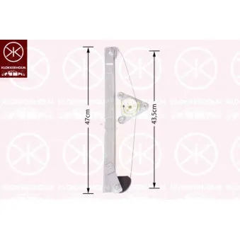 Lève-vitre arrière droit KLOKKERHOLM OEM 3B9839462A