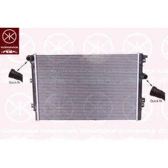 Radiateur, refroidissement du moteur KLOKKERHOLM OEM 5N0121253N