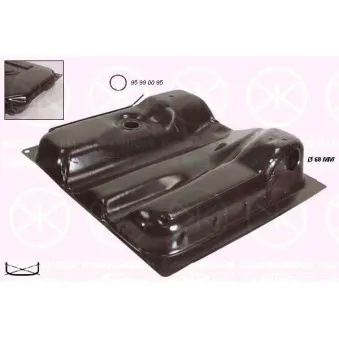 Réservoir de carburant KLOKKERHOLM 9557008