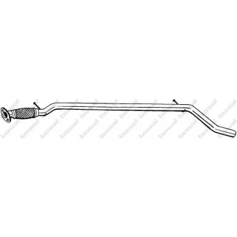 Tuyau d'échappement KLOKKERHOLM OEM 46798416