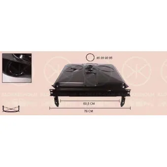 KLOKKERHOLM 9561008 - Réservoir de carburant