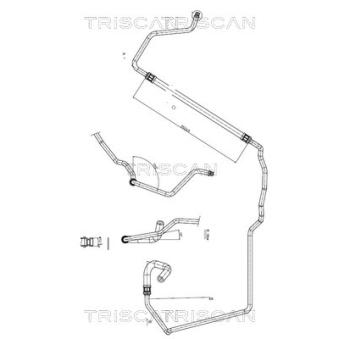 Tuyau hydraulique, direction TRISCAN [8516 28005]