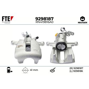Étrier de frein FTE 9298187 pour VOLKSWAGEN MULTIVAN 2.0 TDI - 110cv