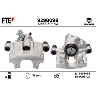 Étrier de frein FTE OEM 1223706 Étrier de frein FTE OEM 1223706