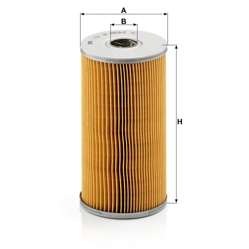 Filtre, système hydraulique de travail MANN-FILTER H 1169/2 - Visuel 1