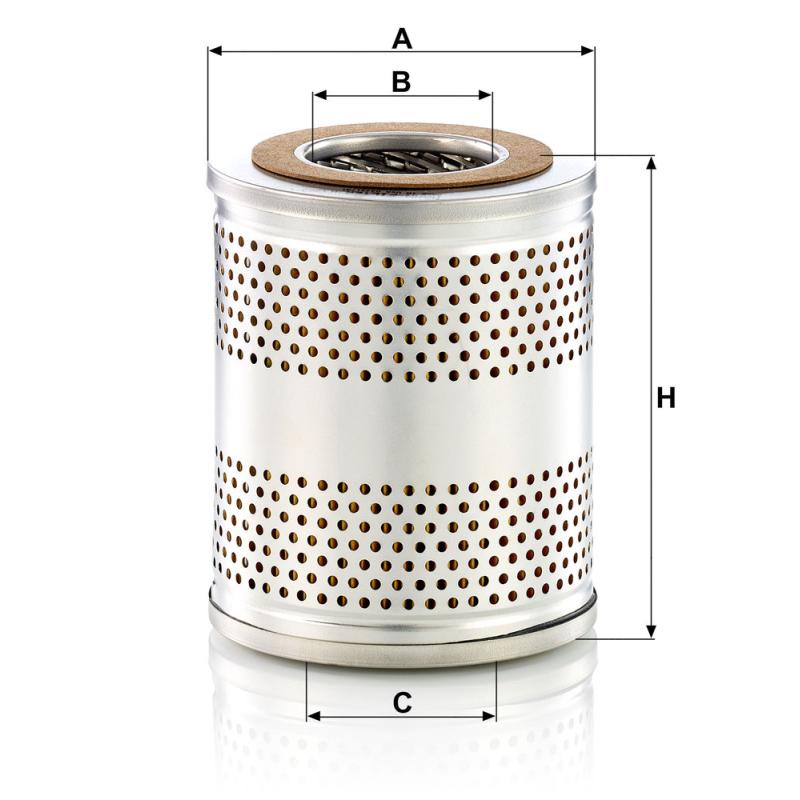 Filtre, système hydraulique de travail MANN-FILTER H 1263/1 x - Visuel 1