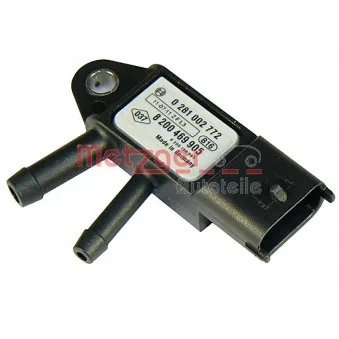 Capteur, pression des gaz échappement METZGER 0906112 pour RENAULT MEGANE 1.6 dCi 130 - 130cv