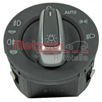 Interrupteur, lumière principale METZGER 0916283 pour AUDI A6 2.7 TDI - 180cv