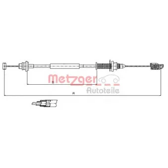 Câble d'accélération METZGER OEM 8200215959