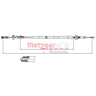 Câble d'accélération METZGER OEM 21120