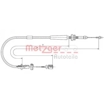 Câble d'accélération METZGER 10.1011