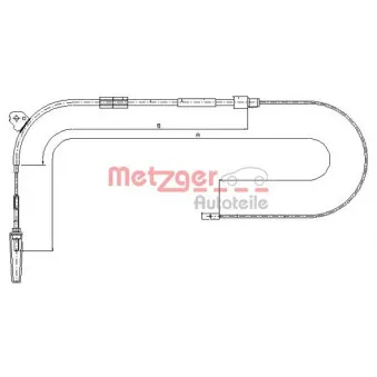 Tirette à câble, frein de stationnement METZGER OEM 1684201385