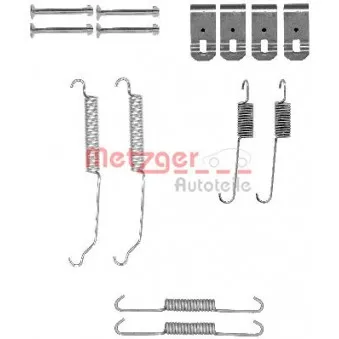 Kit d'accessoires, mâchoire de frein METZGER 105-0015