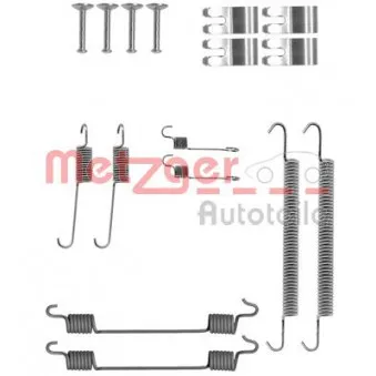 Kit d'accessoires, mâchoire de frein METZGER 105-0029