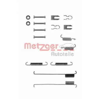 Kit d'accessoires, mâchoire de frein METZGER 105-0739