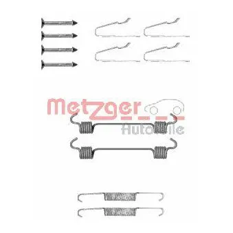Kit d'accessoires, mâchoires de frein de stationnement METZGER 105-0808