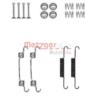 Kit d'accessoires, mâchoires de frein de stationnement METZGER 105-0887