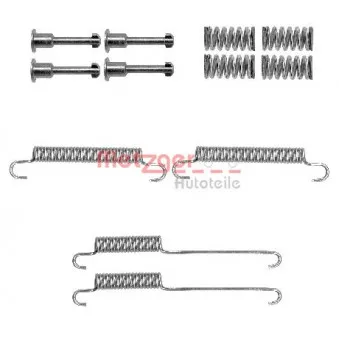 Kit d'accessoires, mâchoires de frein de stationnement METZGER 105-0892