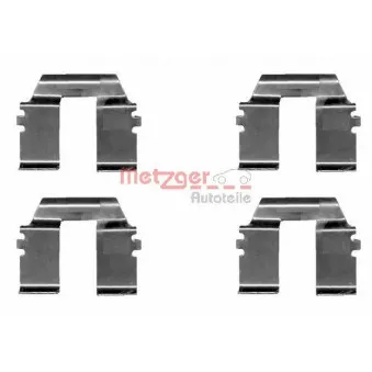 METZGER 109-1232 - Kit d'accessoires, plaquette de frein à disque