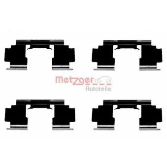 METZGER 109-1276 - Kit d'accessoires, plaquette de frein à disque